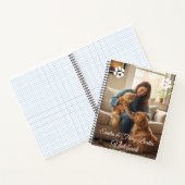 Pet Lover's Custom Photo & Name Notebook Notitieboek (Binnen)