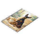 Pet Lovers Notebook - Dog Cat Oil Painting Journal (Côté gauche)