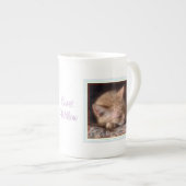PET LOW Bone China Mug + Text / Rainbow (Devant droit)