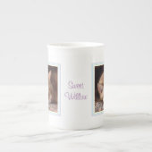 PET LOW Bone China Mug + Text / Rainbow (Devant)