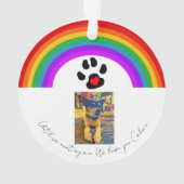 PET Memorial Acryl Ornament (achterkant)