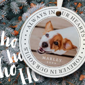 Pet Memorial altijd in ons hart Moderne foto Metalen Ornament