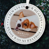 Pet Memorial altijd in ons hart Moderne foto Metalen Ornament