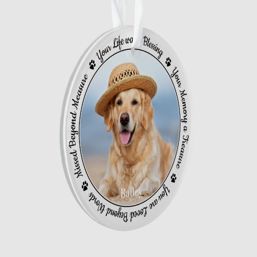 Pet Memorial Animaux de compagnie Perdre Keepsaké  (devant)