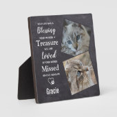 Pet Memorial - Cat Herembryo Foto Fotoplaat (Voorkant)