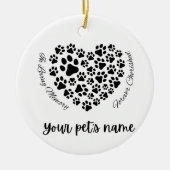 Pet Memorial Ceramic Ornament (Voorkant)