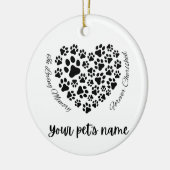 Pet Memorial Ceramic Ornament (Links)