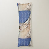 Pet memorial Creëer je eigen foto Lichaamskussen (Achterkant (Verticaal))