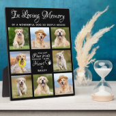 Pet Memorial Dog Loss Gift Personalized 11 Afbeeld Fotoplaat (Zijkant)