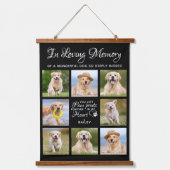 Pet Memorial Dog Loss Gift Personalized 11 Afbeeld Hangend Wandkleed (Voorkant)