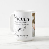 Pet Memorial Dog Loss Loss Loss Memory Custom Phot Koffiemok (Voorkant links)