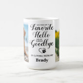 Pet Memorial Dog Paw Print Pet Verlies Aangepaste Koffiemok (Center)