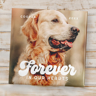 Pet Memorial Forever in ons hart Foto Magneet