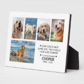 Pet Memorial Foto Collage Persoonlijk Fotoplaat (Zijkant)