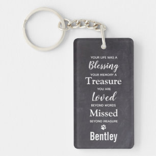 Pet Memorial Foto Gift Sympathy Pet Loss Memorial Sleutelhanger