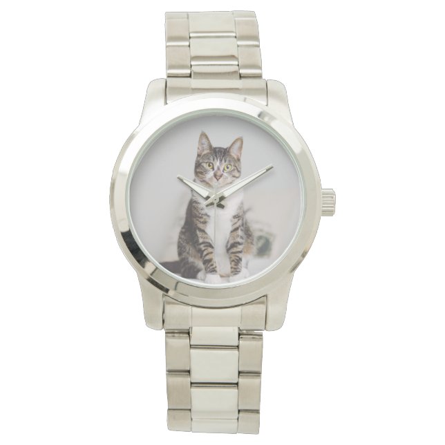 Pet Memorial Foto Horloge (Voorkant)