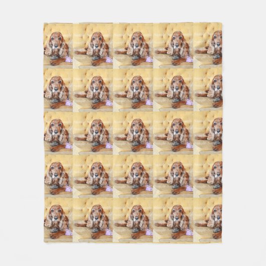 Pet memorial foto PERSONALIZE Fleece Deken (Voorkant)