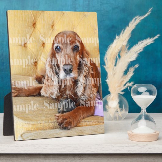Pet memorial foto PERSONALIZE Fotoplaat (Zijkant)