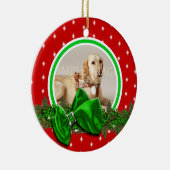 Pet memorial foto PERSONALIZE Keramisch Ornament (Rechts)