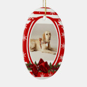 Pet memorial foto PERSONALIZE Keramisch Ornament (Rechts)