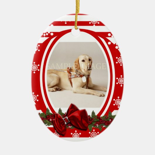 Pet memorial foto PERSONALIZE Keramisch Ornament (Voorkant)