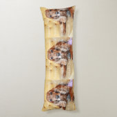 Pet memorial foto PERSONALIZE Lichaamskussen (Achterkant (Verticaal))