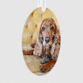 Pet memorial foto PERSONALIZE Ornament (voorkant)