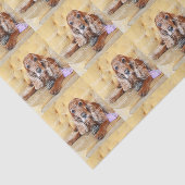 Pet memorial foto PERSONALIZE Tissuepapier (Detail)