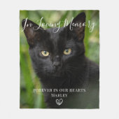 Pet Memorial Gift | Gepersonaliseerd verlies van h Fleece Deken (Voorkant)