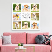 Pet Memorial Gift Pet Loss Keepomwille Foto Collag Canvas Afdruk (Insitu (Woonkamer))