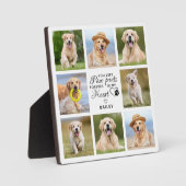 Pet Memorial Gift Pet Loss Keepomwille Foto Collag Fotoplaat (Voorkant)