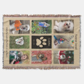 Pet Memorial Gooi Deken - Gepersonaliseerd (Voorkant)