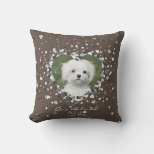 Pet Memorial Heart of Hearts Confetti Neutral Kussen