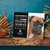 Pet Memorial | Herdenking Dog Keepomwille 8 x 10 i Fotoplaat (Zijkant)