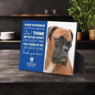 Pet Memorial   Herdenking Dog Keepomwille Fotoplaat