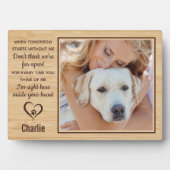 Pet Memorial Herdenking Foto Fotoplaat (voorkant)