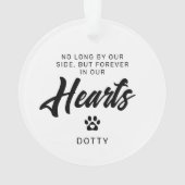 Pet Memorial Herdenking Hond/Kat Foto Ornament (achterkant)