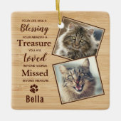 Pet Memorial Keepomwille Cat Lover Pet Loss Keramisch Ornament (Voorkant)