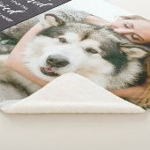 Pet Memorial Keepomwille Dog Foto Sherpa Deken (3/4)