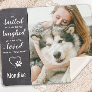 Pet Memorial Keepomwille Dog Foto Sherpa Deken