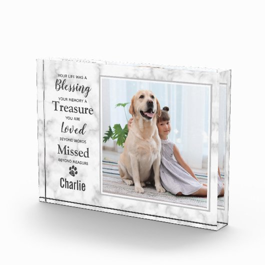 Pet Memorial Keepomwille Dog Fotoblokken (Rechts)