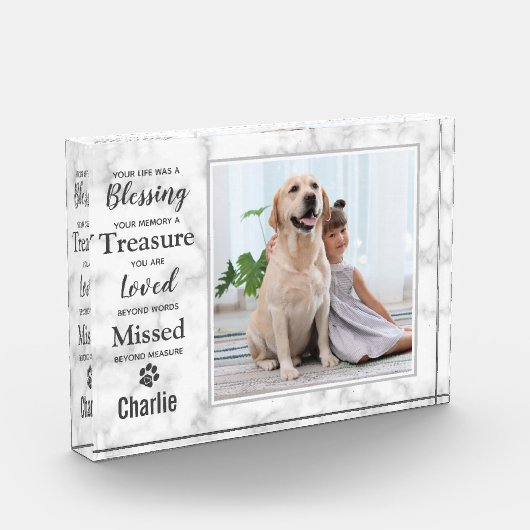 Pet Memorial Keepomwille Dog Fotoblokken (Links)