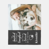 Pet Memorial Keepomwille Foto Fleece Deken (Voorkant)