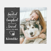 Pet Memorial Keepomwille Foto Fleece Deken (Voorkant (Horizontaal))