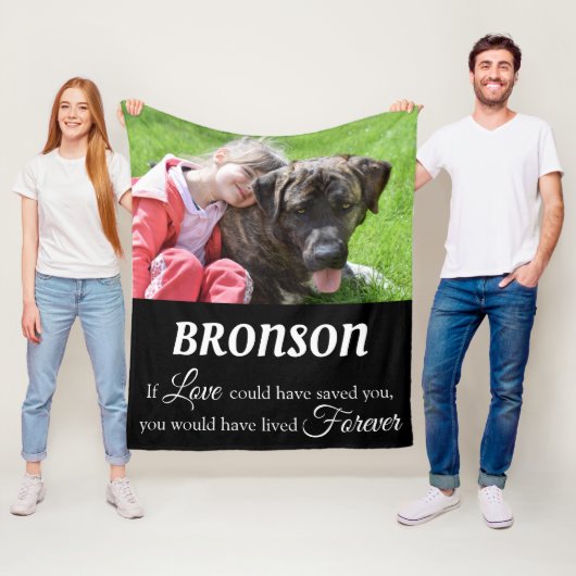 Pet Memorial Keepomwille Memory Fleece Deken (In situ)