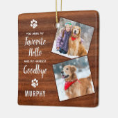 Pet Memorial Keepomwille Pet Loss Sympathy Dog Fot Keramisch Ornament (Links)