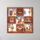 Pet Memorial Keepomwille Photo Collage Canvas Afdruk (Voorkant)