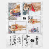 Pet Memorial Keepomwille Photo Collage Fleece Deken (Voorkant)