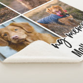 Pet Memorial Keepomwille Photo Collage Sherpa Deken (3/4)