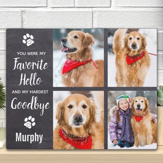 Pet Memorial Keepomwille Specialized Photo Collage Fotoplaat
